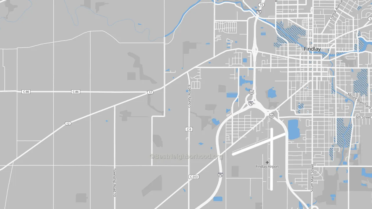 Transit Grade map of West Park, OH