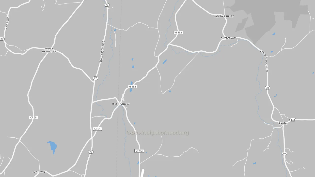Transit Grade map of West Pawlet, VT