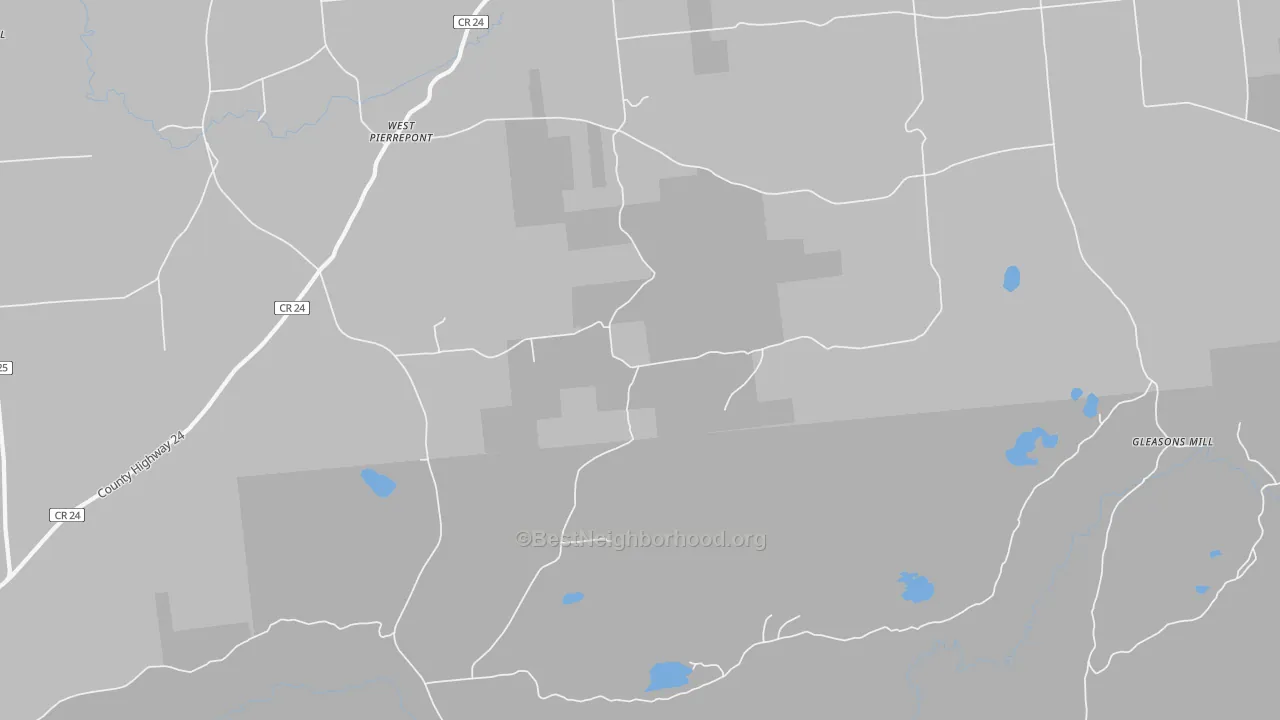 Transit Grade map of West Pierrepont, NY
