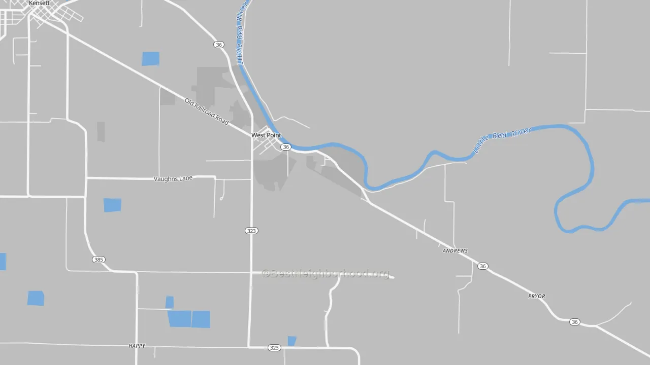 Transit Grade map of West Point, AR