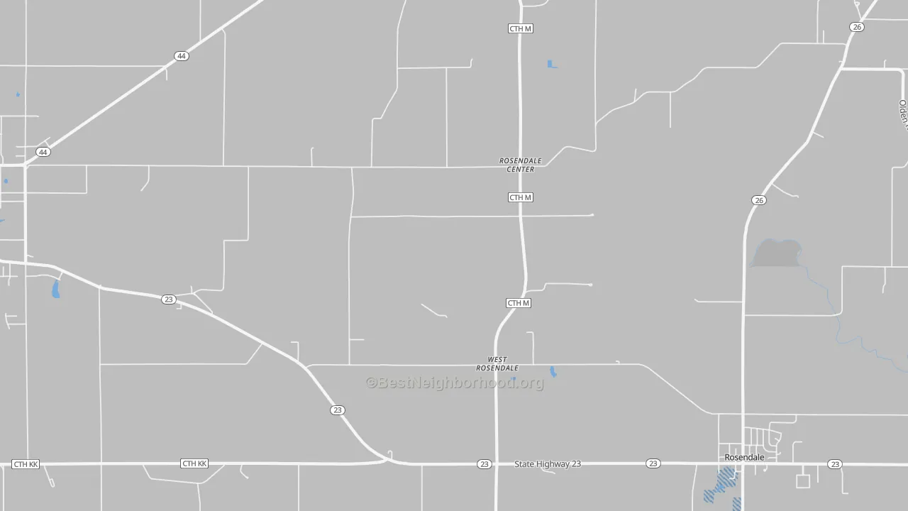 Transit Grade map of West Rosendale, WI
