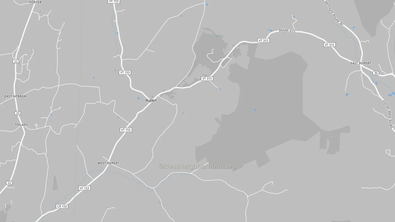 Transit Grade map of West Rupert, VT