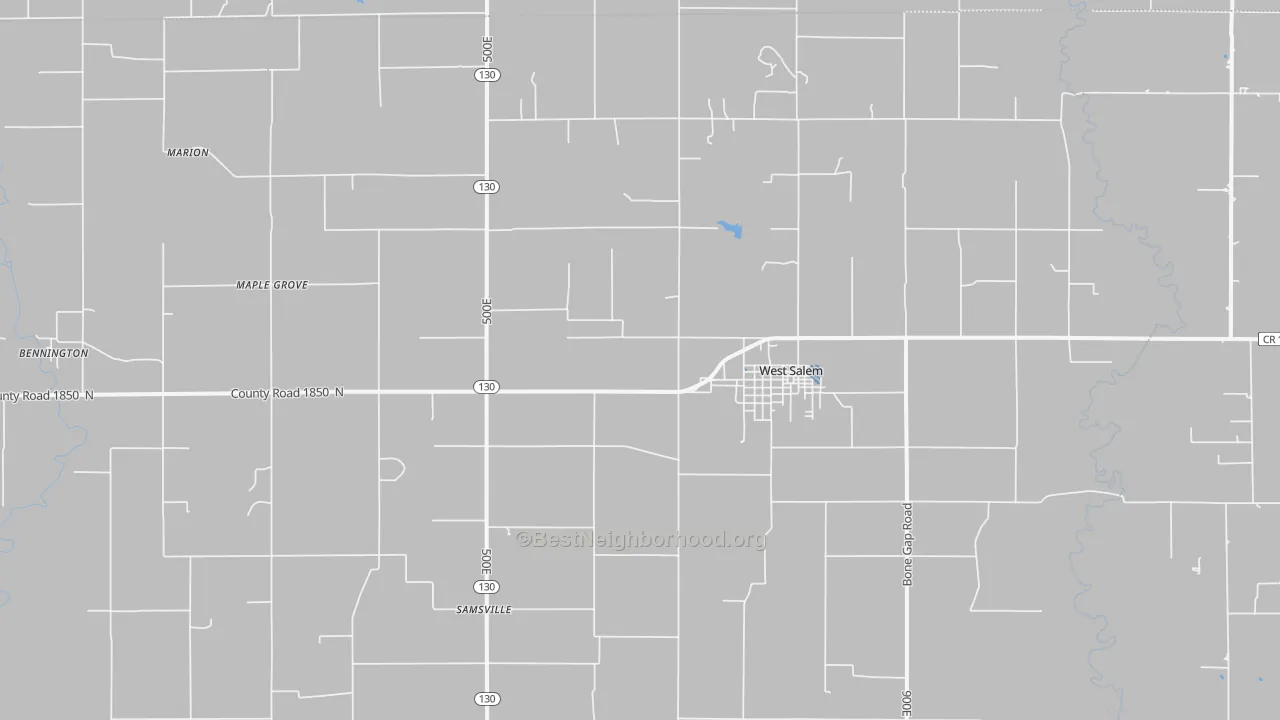 Transit Grade map of West Salem, IL