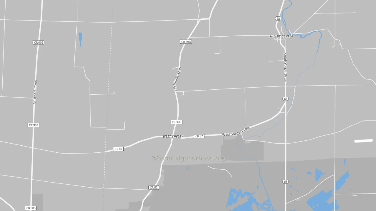 Transit Grade map of West Shelby, NY