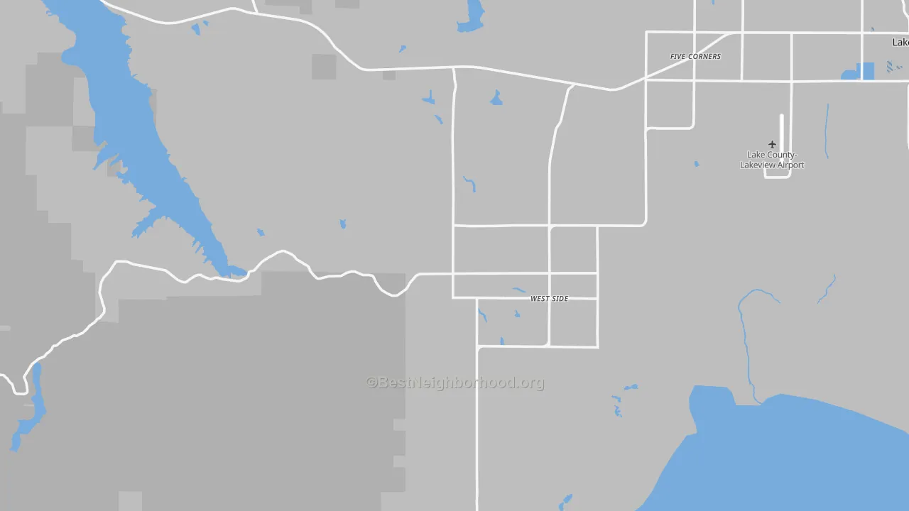 Transit Grade map of West Side, OR