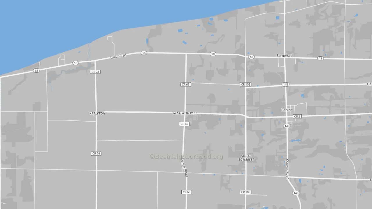 Transit Grade map of West Somerset, NY