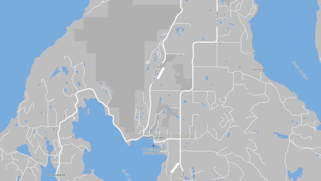 Transit Grade map of West Sound, WA