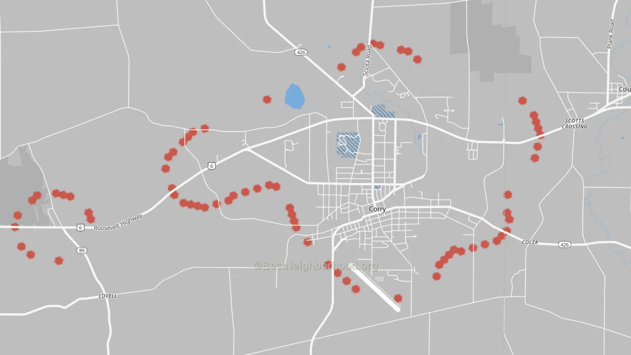 Transit Grade map of West Spring Creek, PA