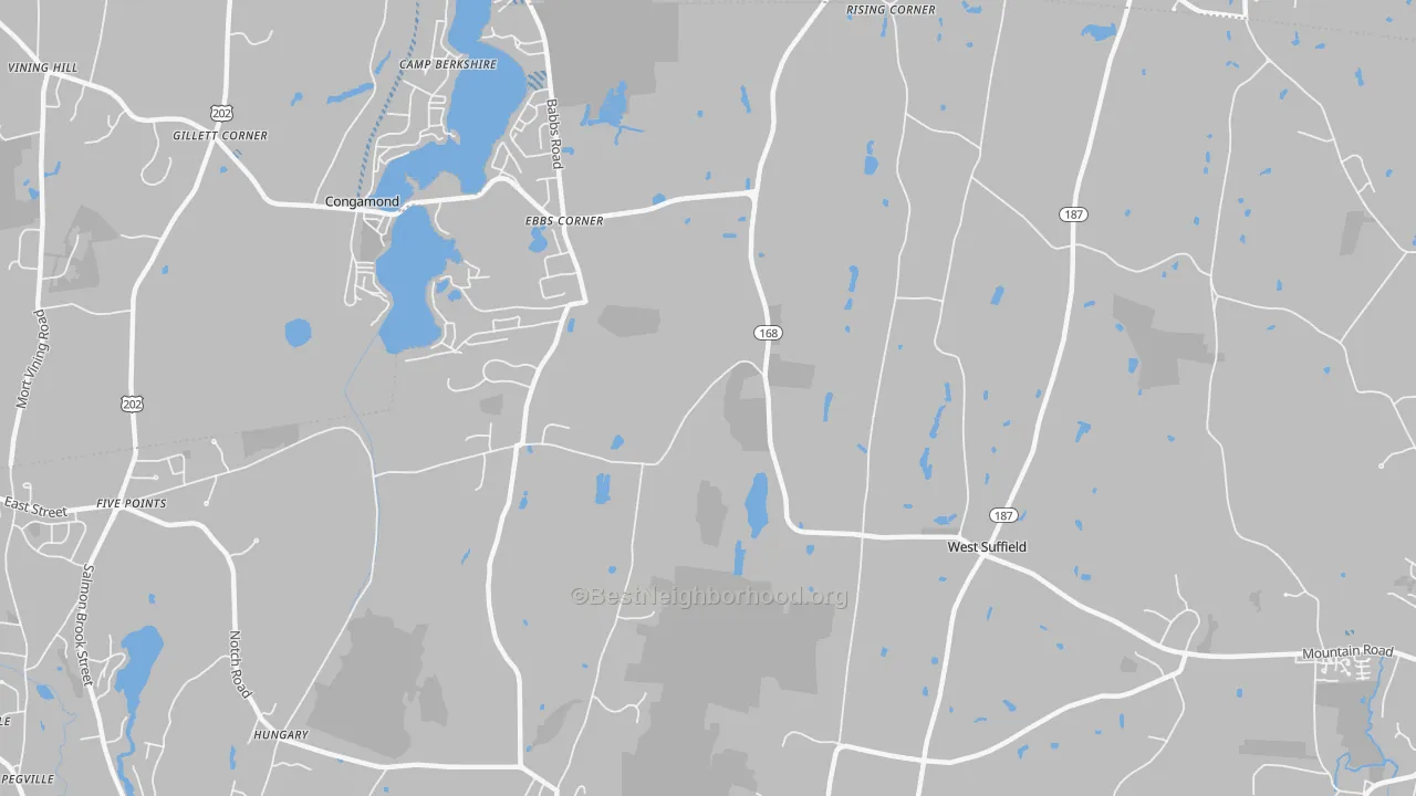 Transit Grade map of West Suffield, CT