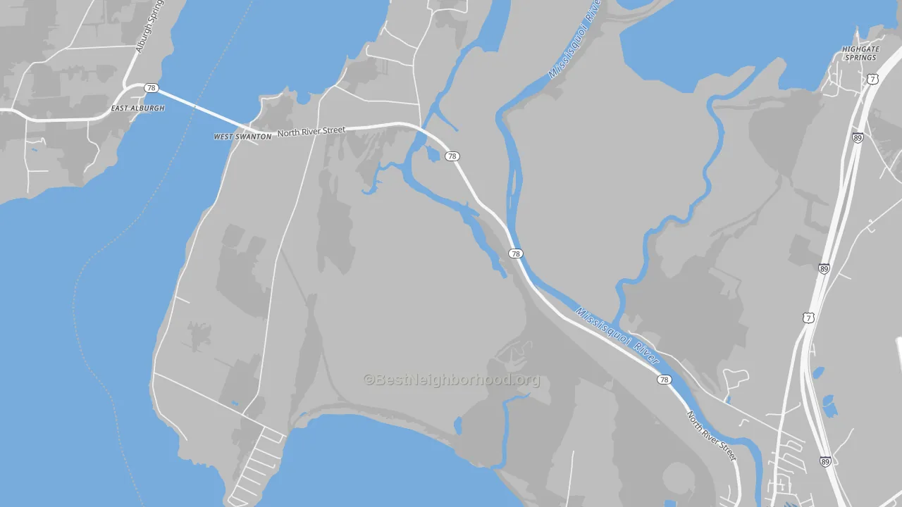 Transit Grade map of West Swanton, VT
