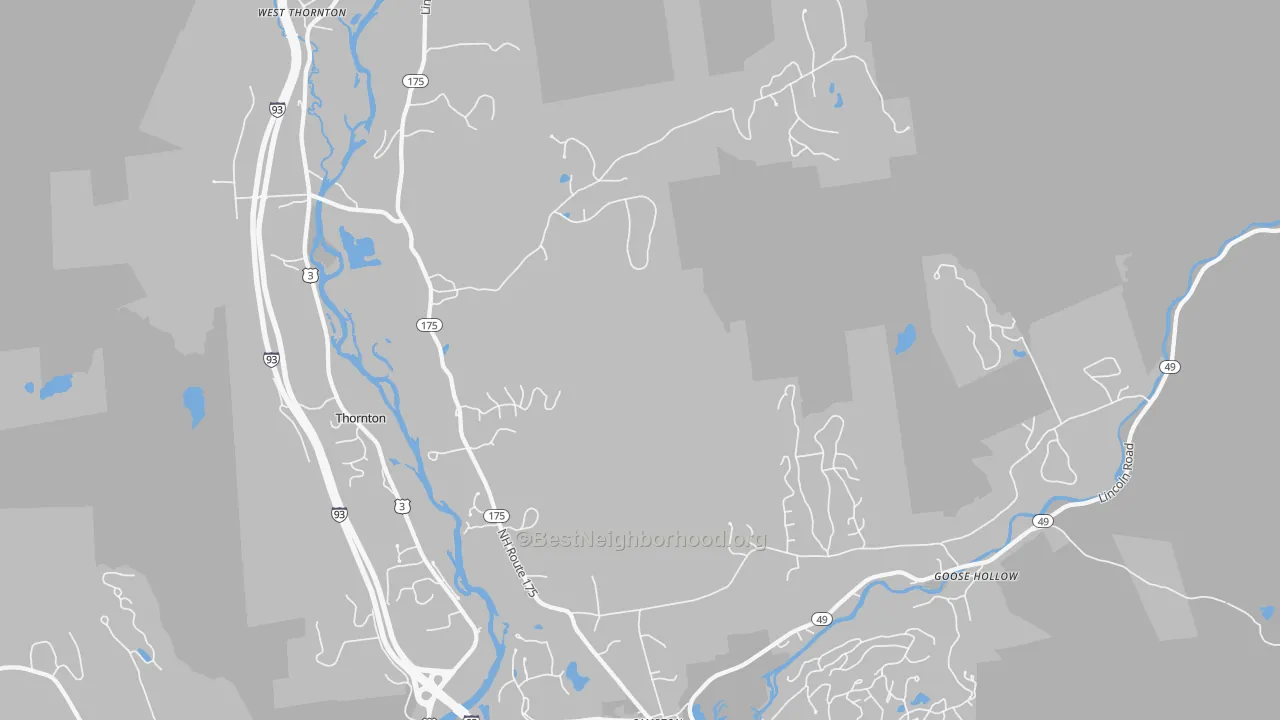 Transit Grade map of West Thornton, NH