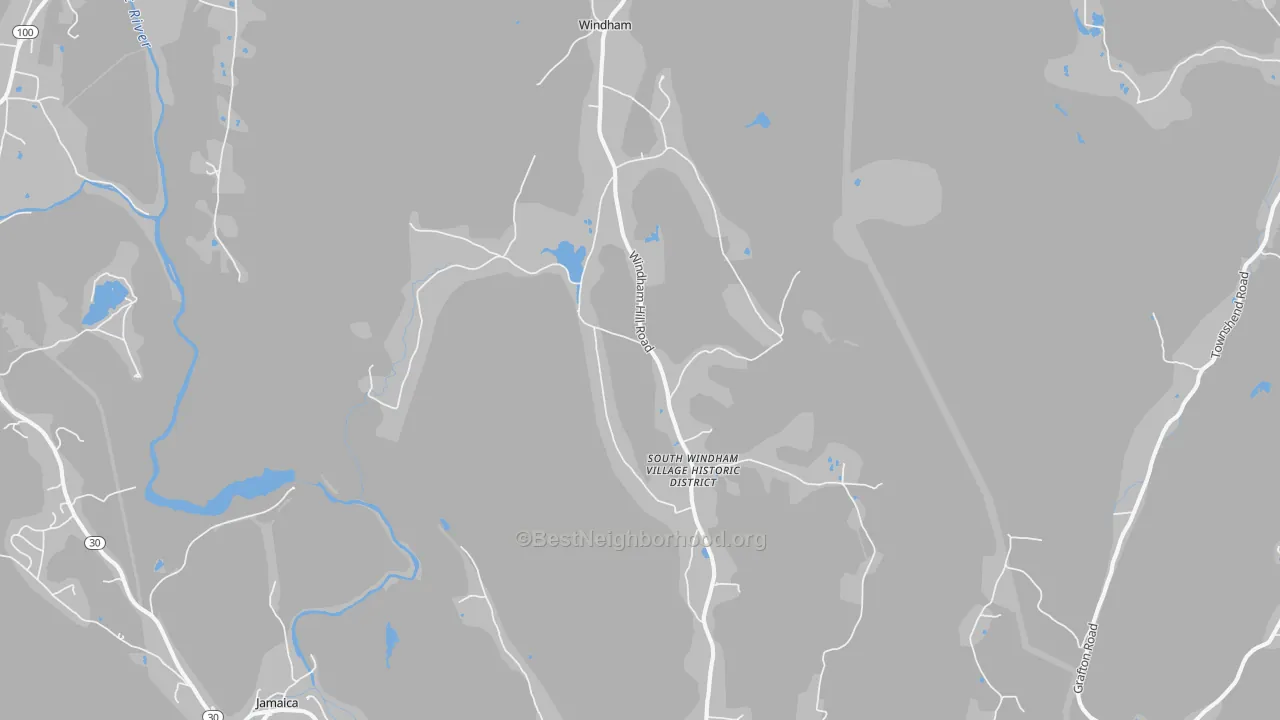Transit Grade map of West Townshend, VT
