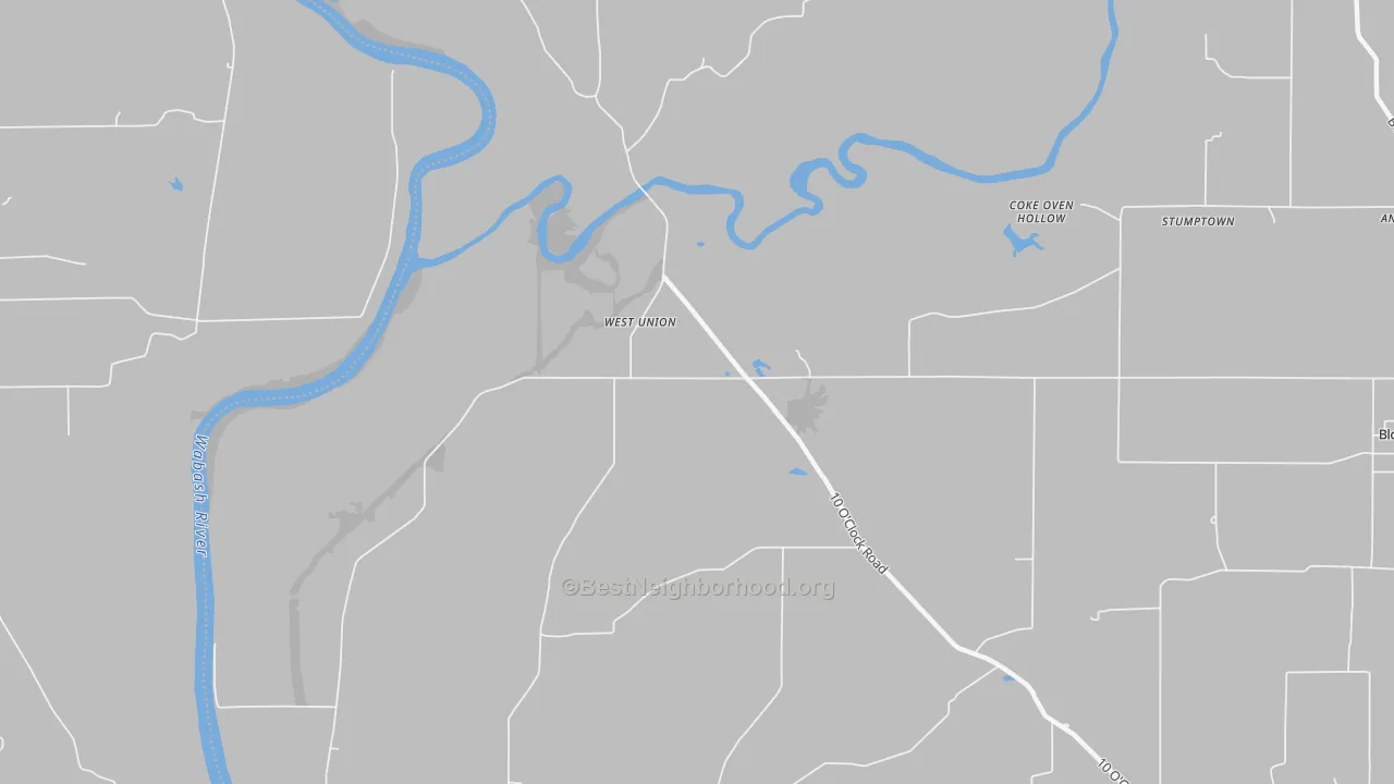 Transit Grade map of West Union, IN