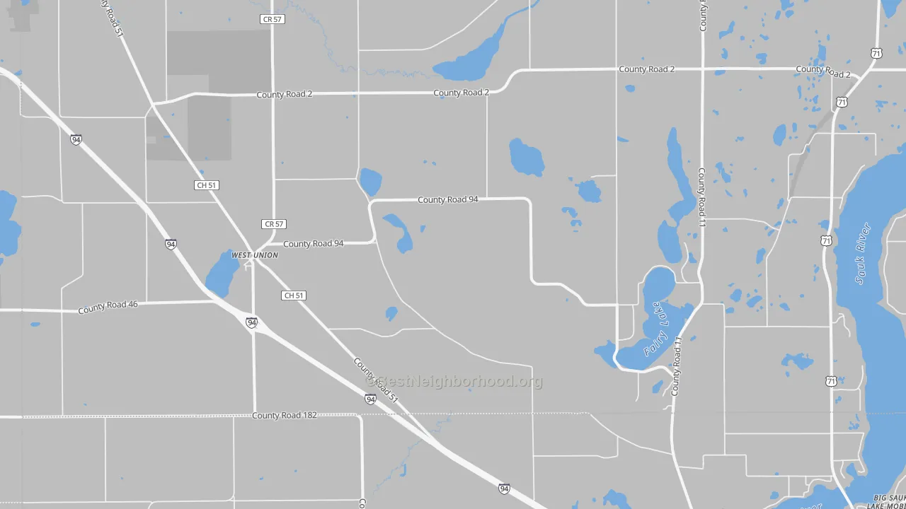Transit Grade map of West Union, MN
