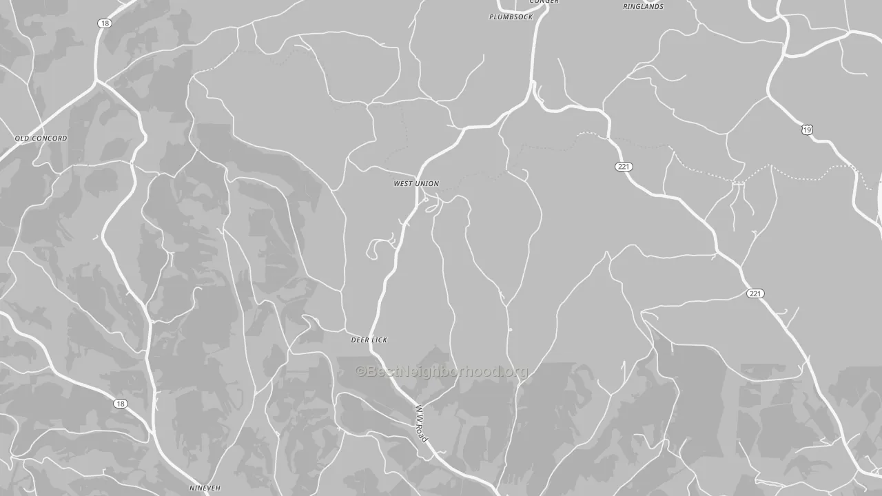 Transit Grade map of West Union, PA