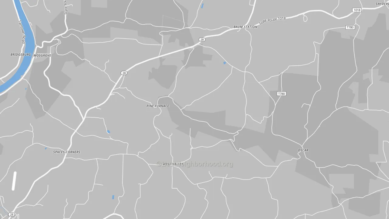 Transit Grade map of West Valley, PA