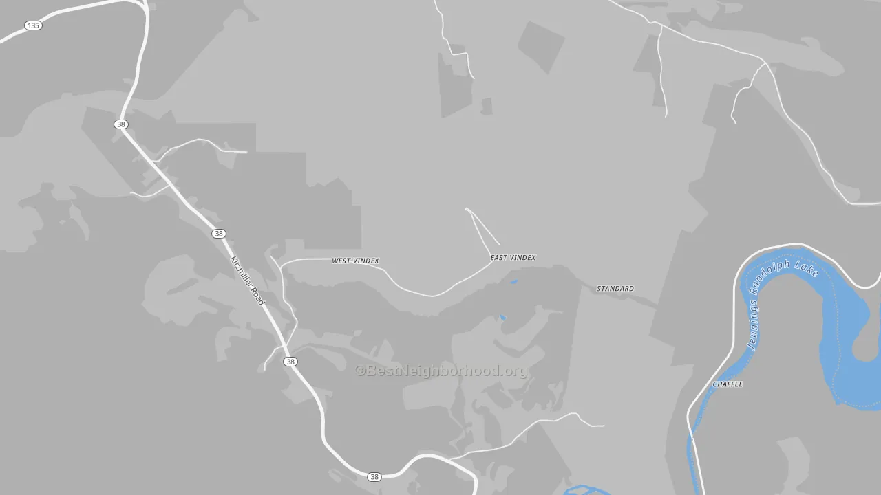 Transit Grade map of West Vindex, MD