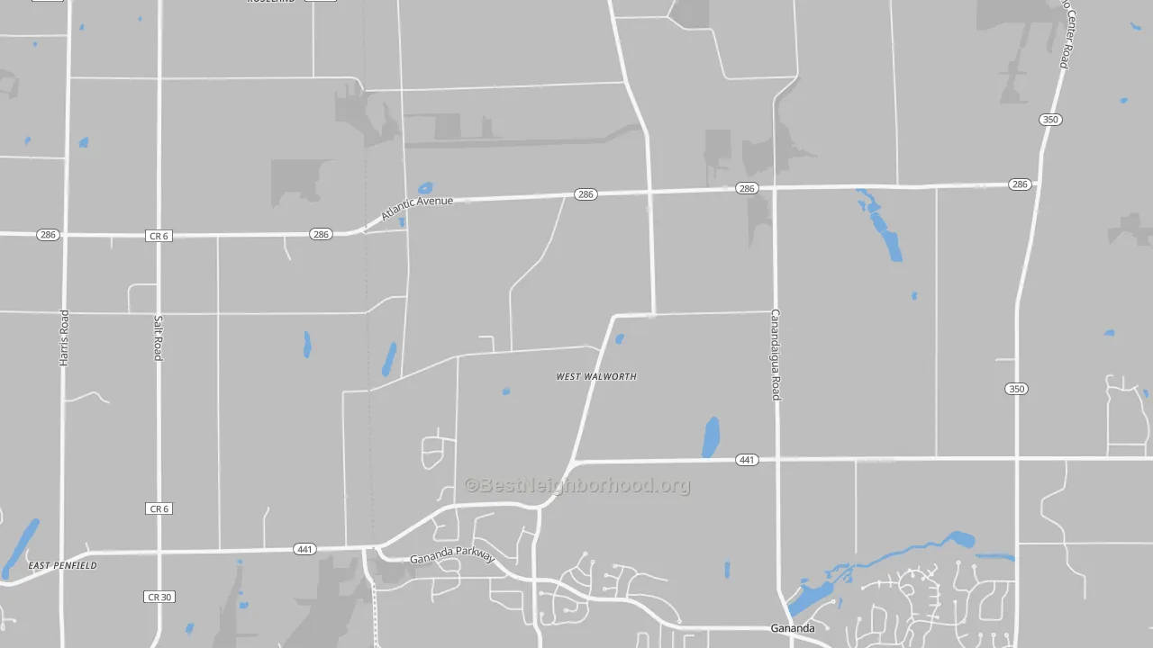 Transit Grade map of West Walworth, NY