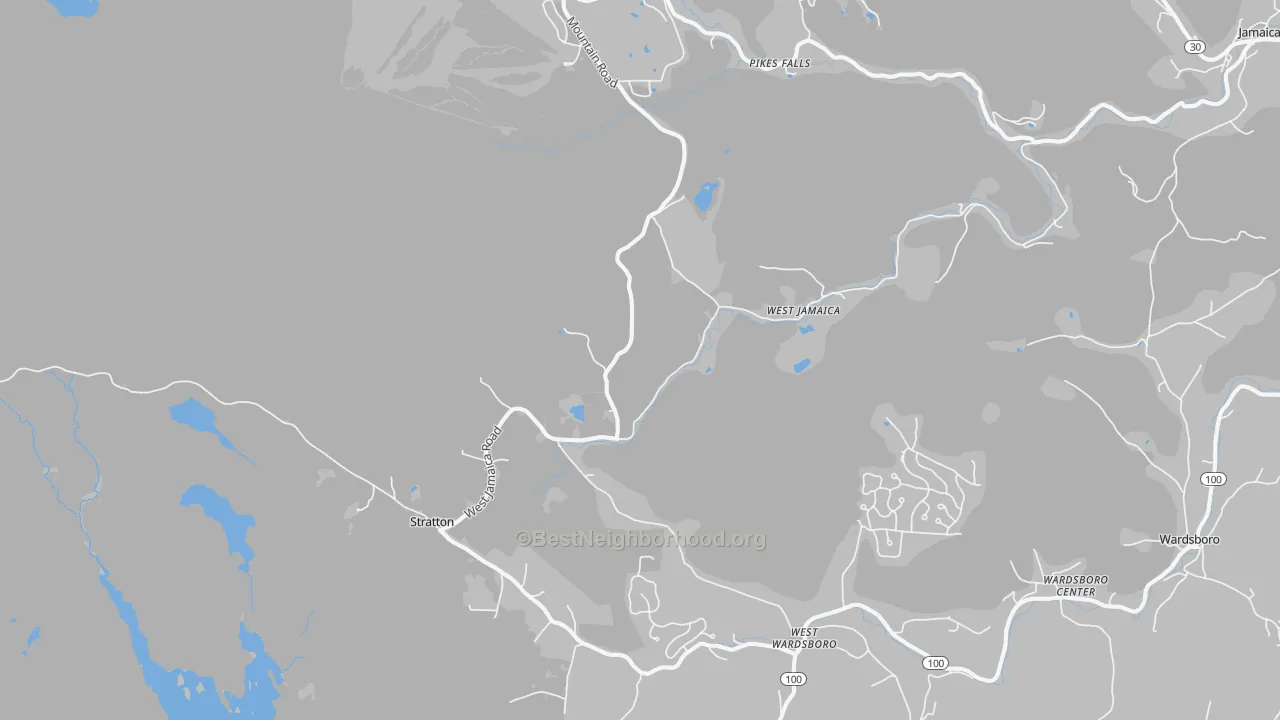 Transit Grade map of West Wardsboro, VT