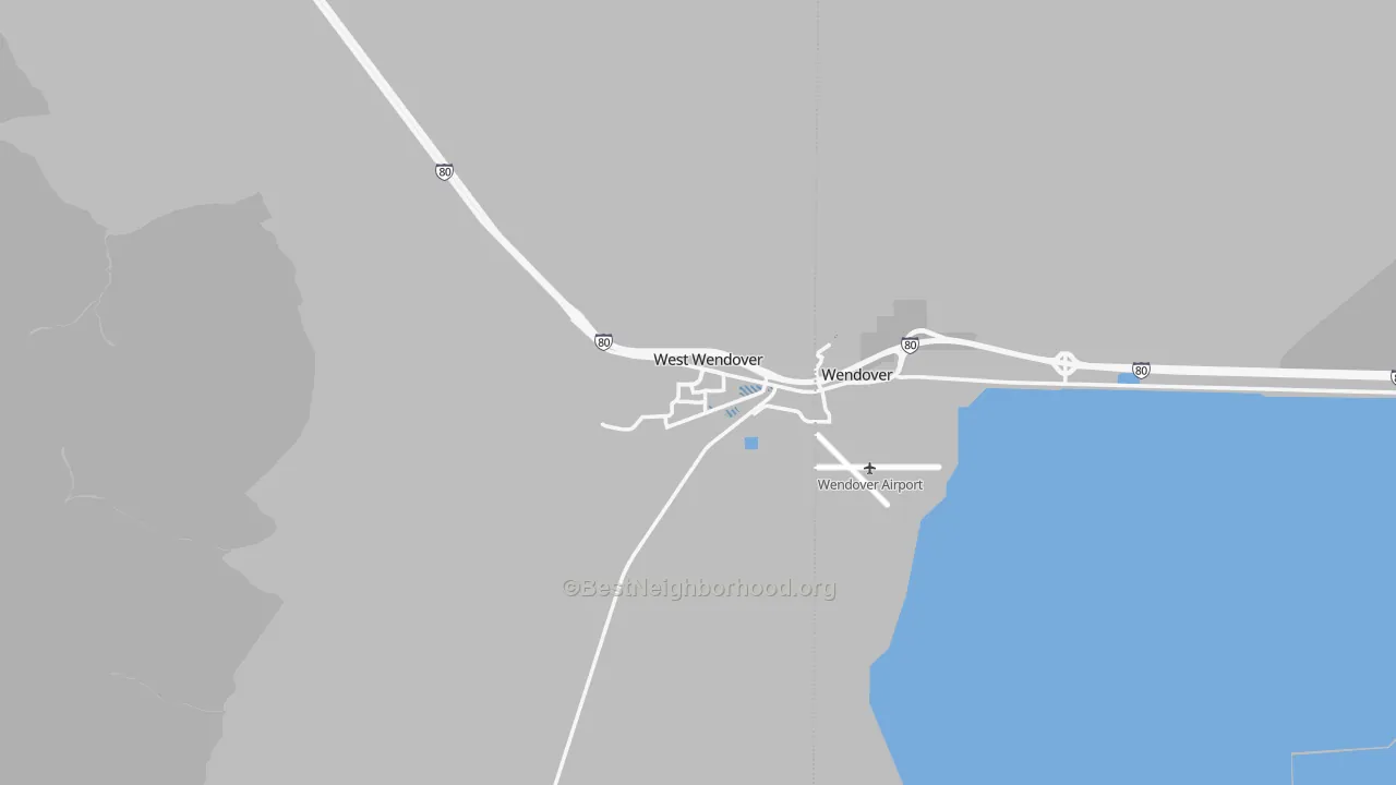 Transit Grade map of West Wendover, NV