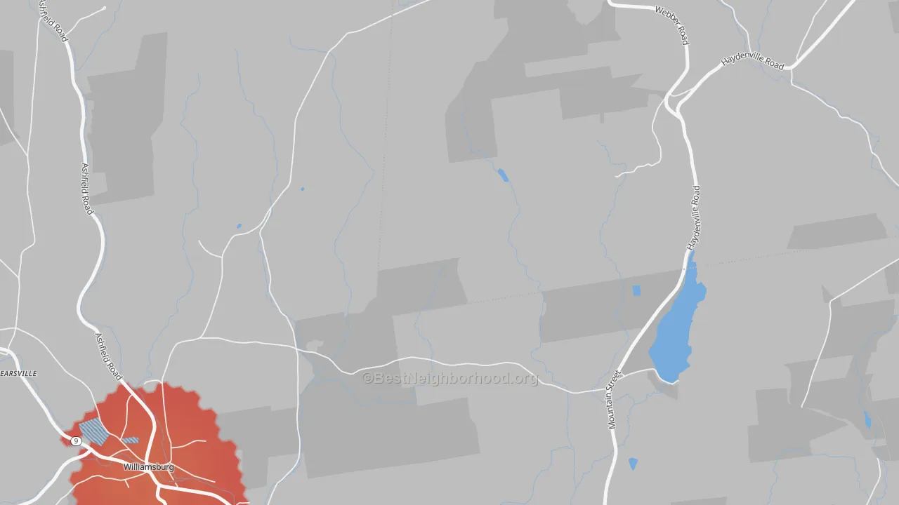 Transit Grade map of West Whately, MA