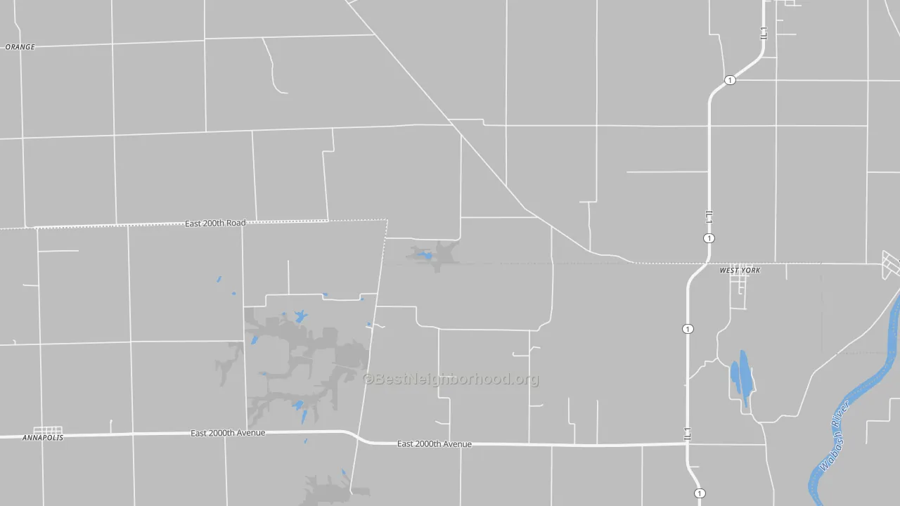 Transit Grade map of West York, IL