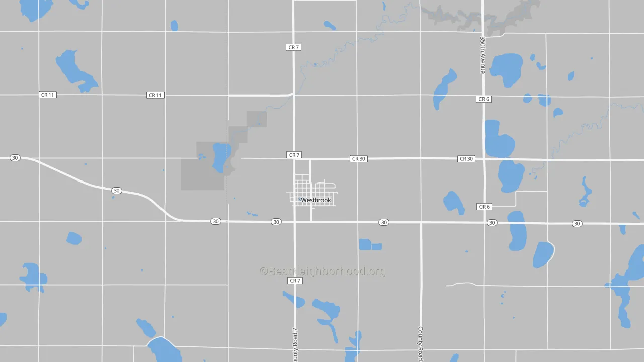 Transit Grade map of Westbrook, MN