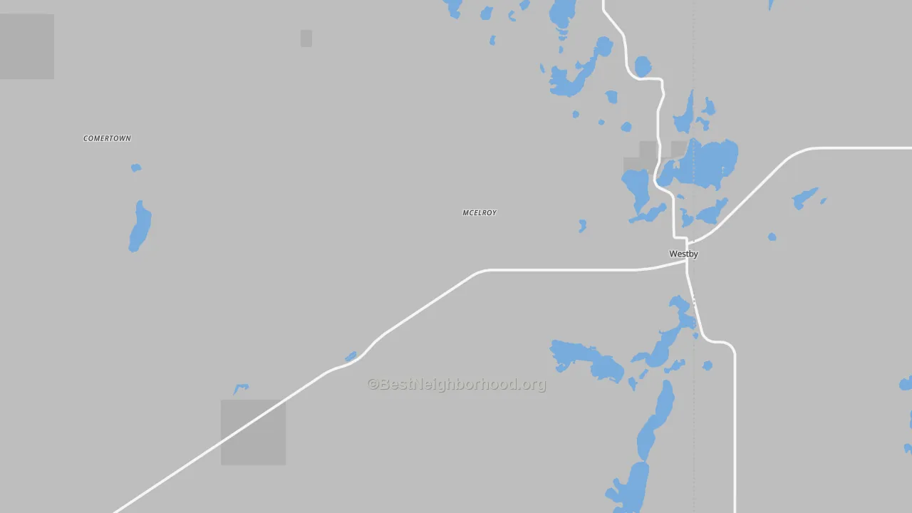 Transit Grade map of Westby, MT