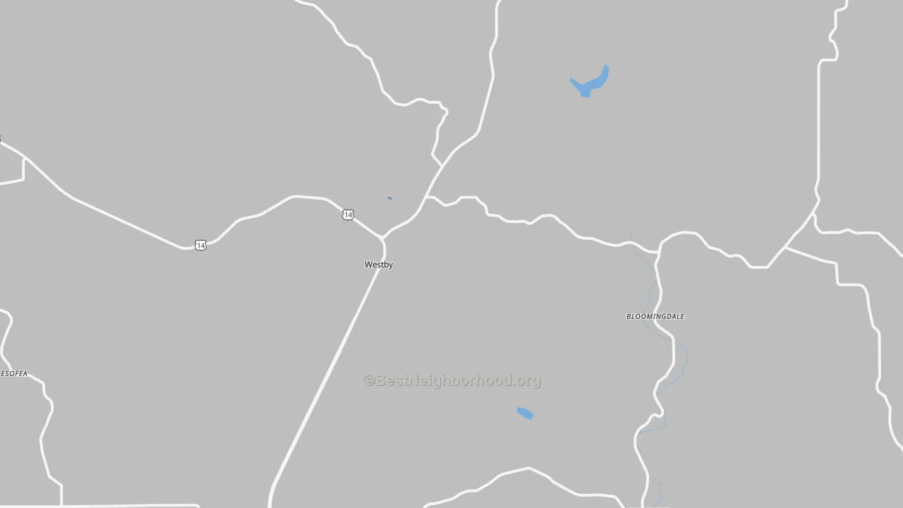 Transit Grade map of Westby, WI