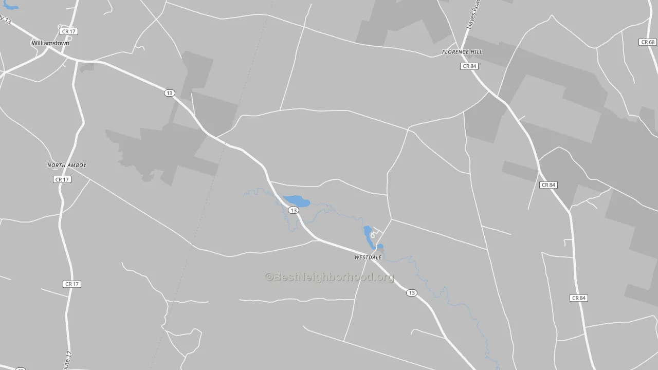 Transit Grade map of Westdale, NY