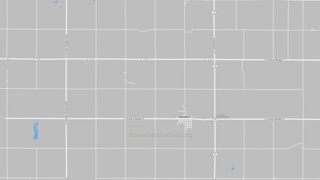 Transit Grade map of Western, NE