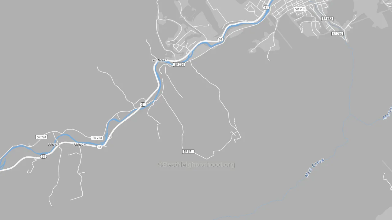 Transit Grade map of Western, VA