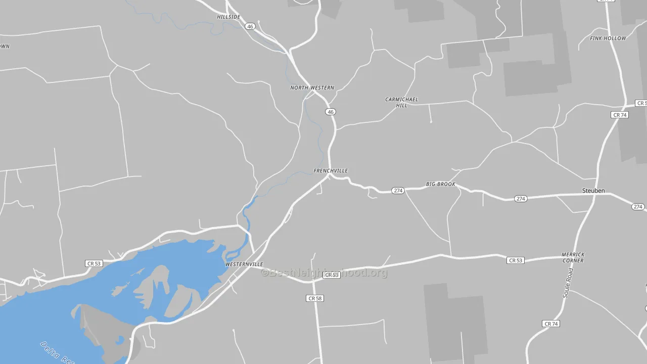 Transit Grade map of Westernville, NY