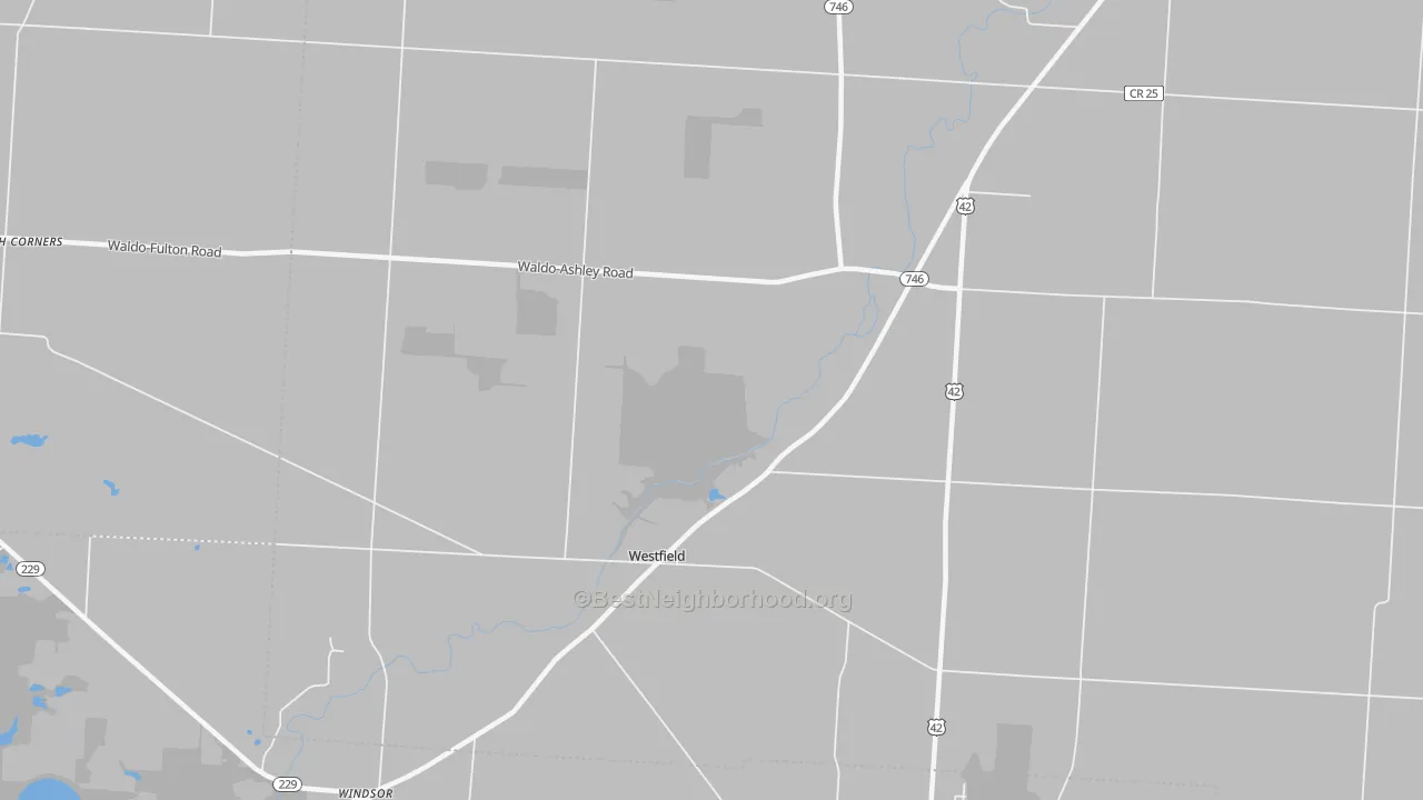 Transit Grade map of Westfield, OH