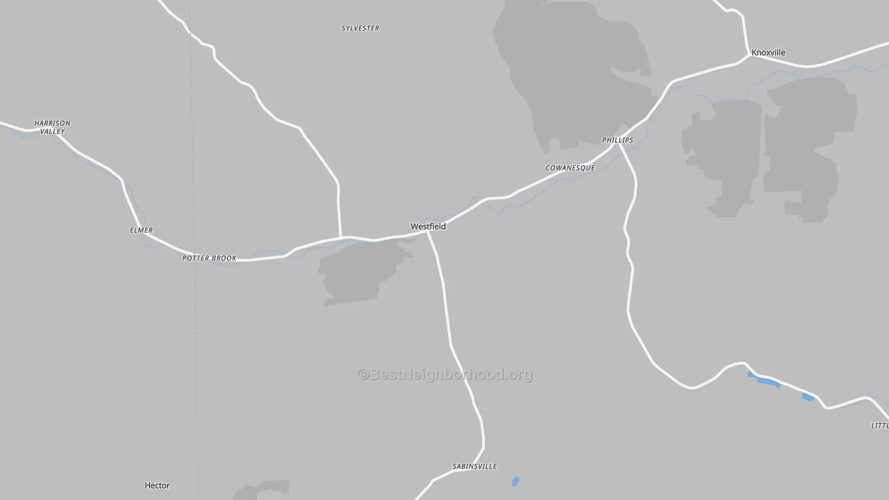 Transit Grade map of Westfield, PA