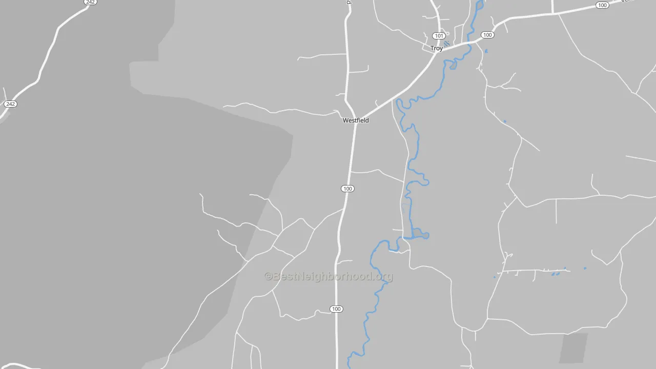 Transit Grade map of Westfield, VT