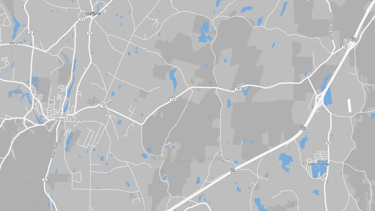 Transit Grade map of Westford, CT