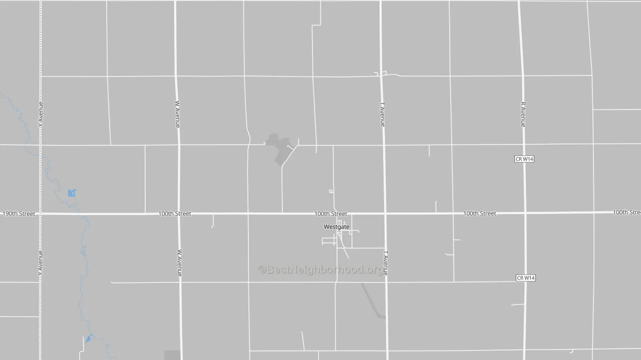 Transit Grade map of Westgate, IA