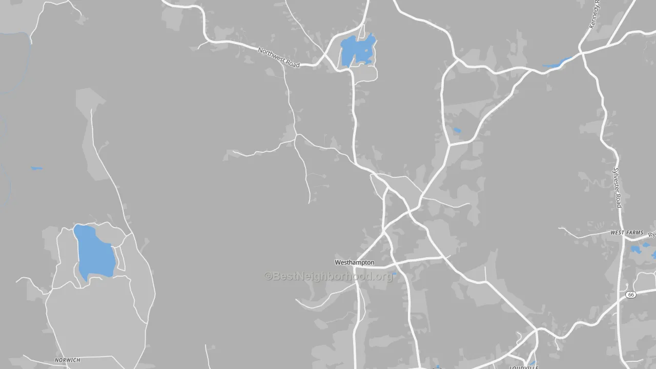 Transit Grade map of Westhampton, MA