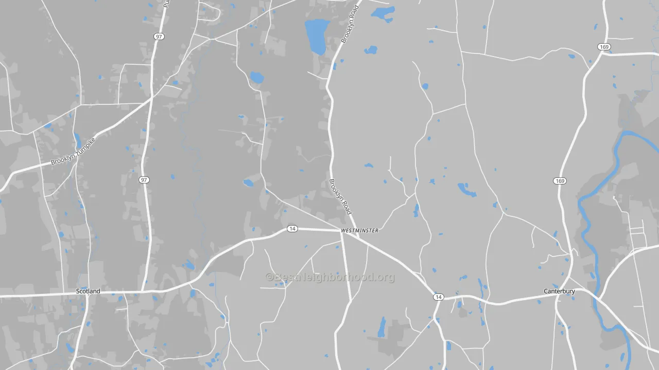 Transit Grade map of Westminster, CT