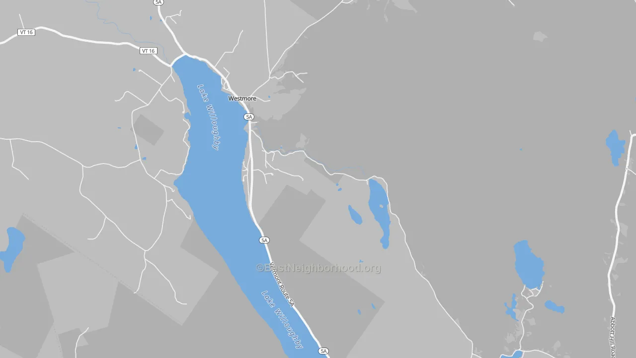 Transit Grade map of Westmore, VT