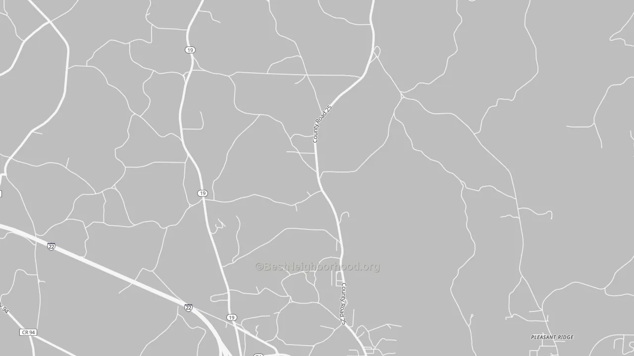 Transit Grade map of Weston, AL