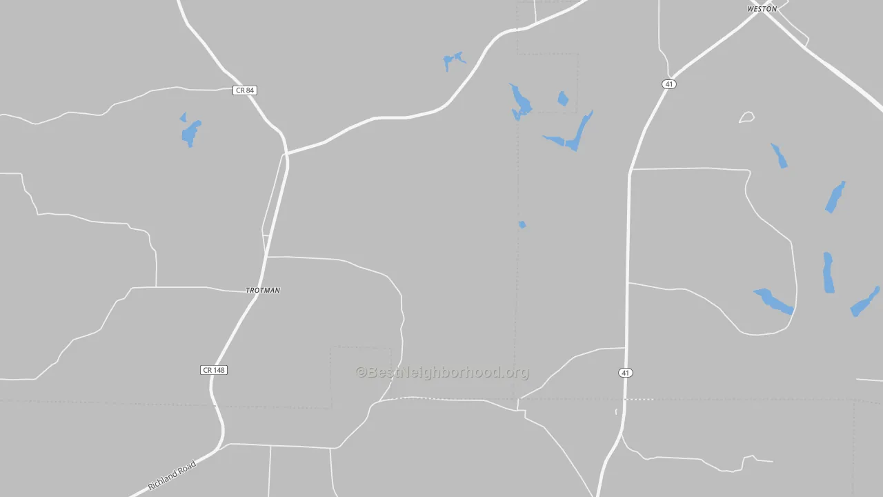 Transit Grade map of Weston, GA