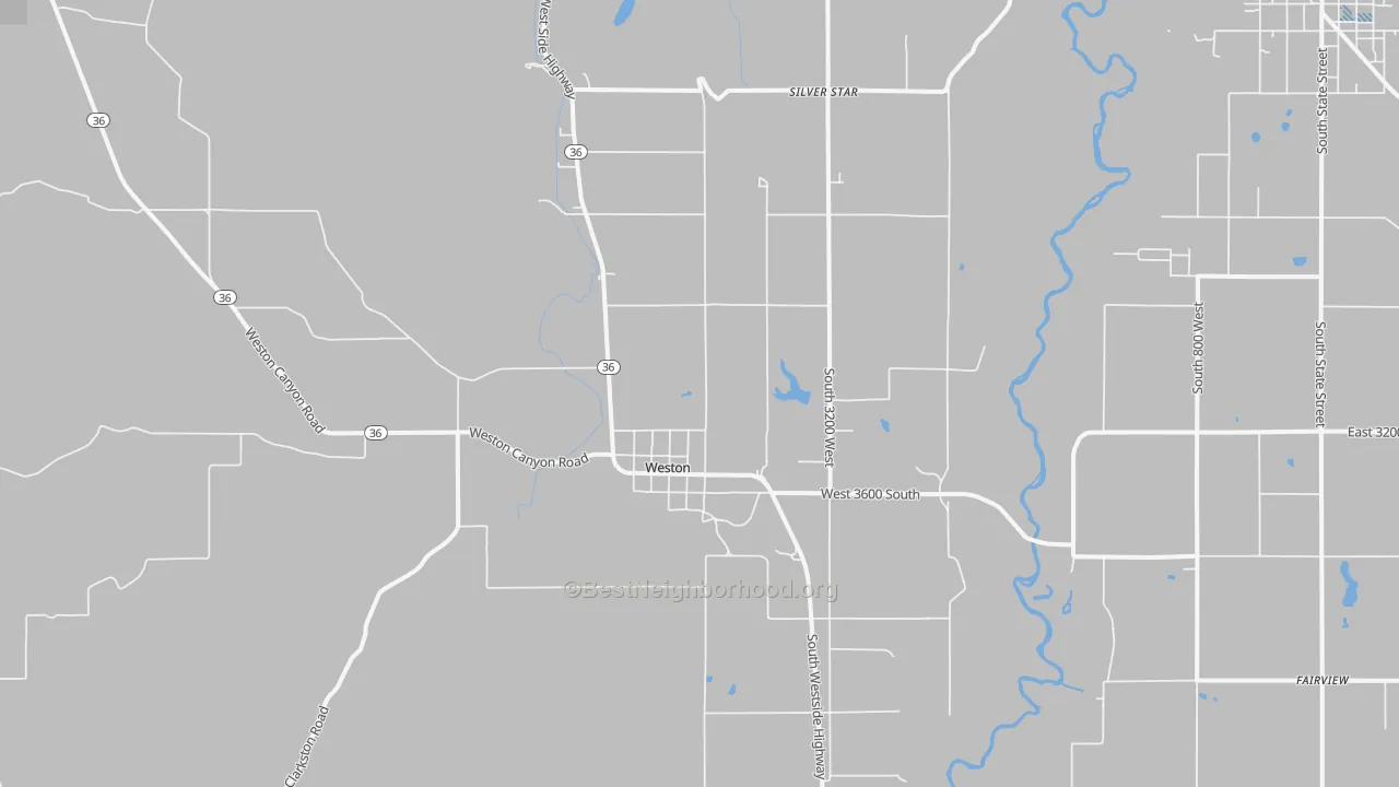 Transit Grade map of Weston, ID