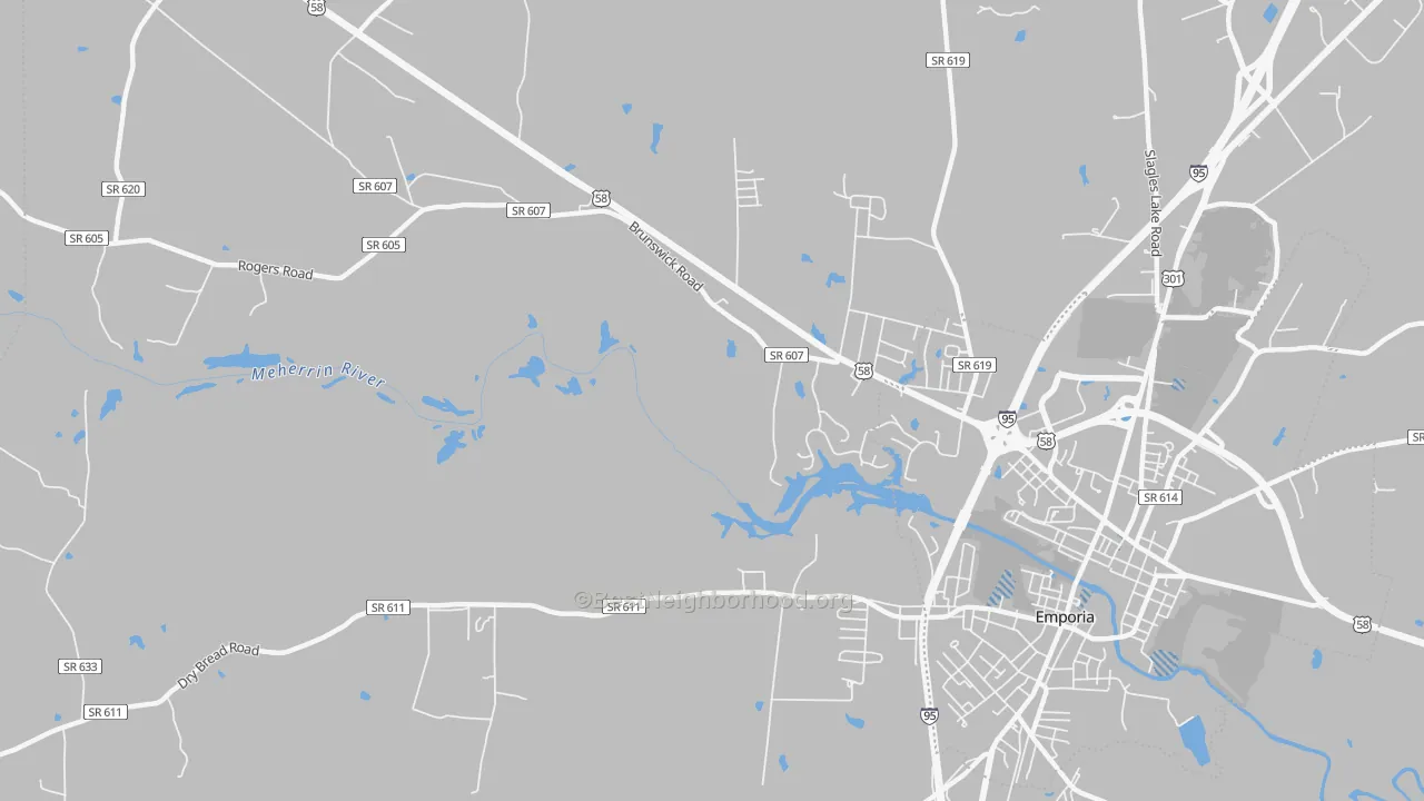 Transit Grade map of Westover Hills, VA