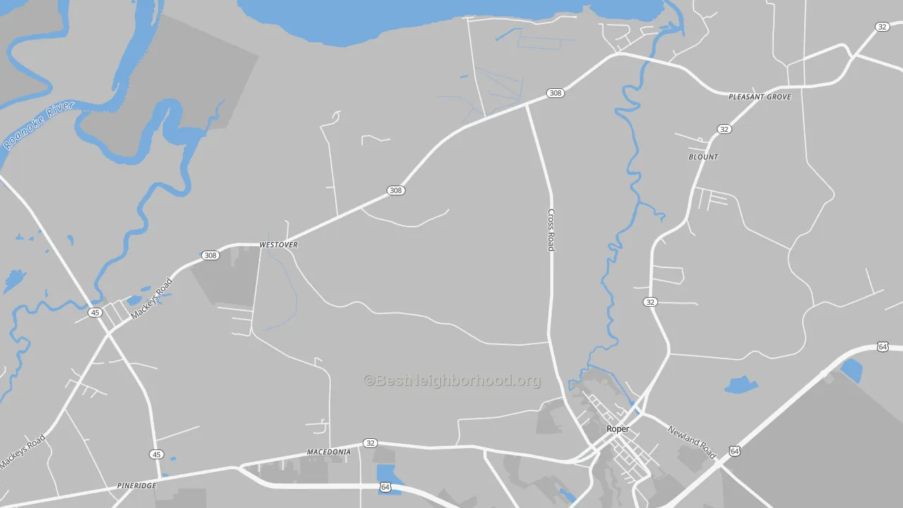 Transit Grade map of Westover, NC