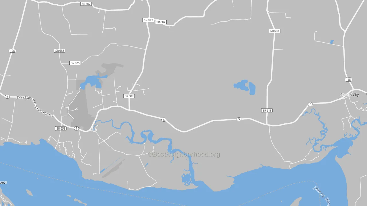 Transit Grade map of Westover, VA