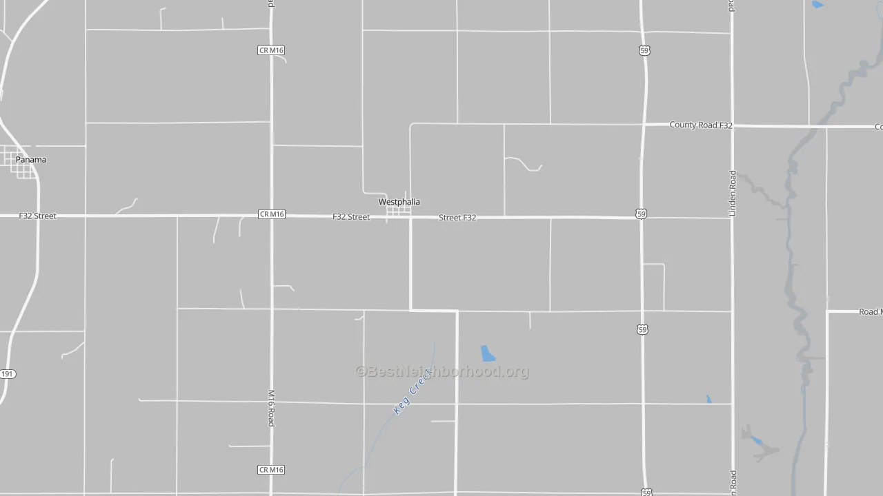 Transit Grade map of Westphalia, IA