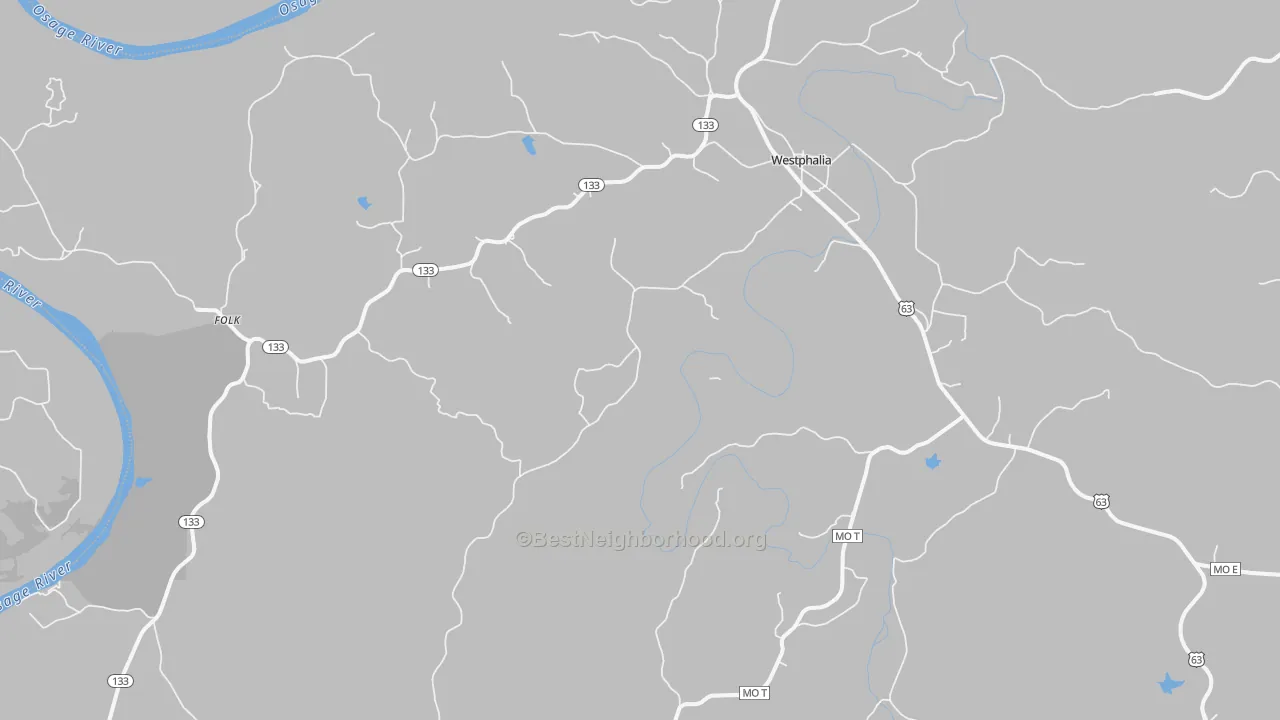 Transit Grade map of Westphalia, MO