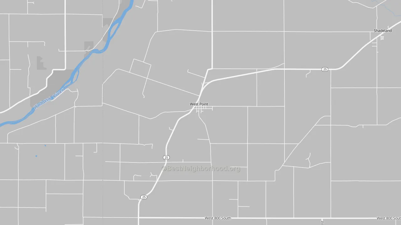 Transit Grade map of Westpoint, IN